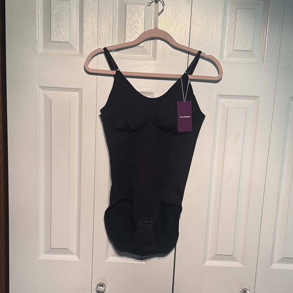 Joyshaper Black Seamless Tummy Control Shapewear Bodysuit